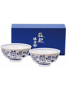 Aizome Engineko bowls for rice